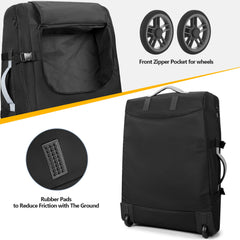 GRAOSO bag features luggage tag and reflective strip for airport visibility.