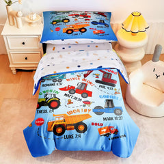 GRAT TIOC toddler bedding set with cars pattern for imaginative play and cozy sleep
