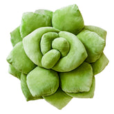 Green Philosophy Co. Succulent Pillow 16-inch front view shows plush petals for cozy decor.
