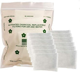 Green Piece diaper-pail deodorizer charcoal sachets pack demonstrates natural odor absorption for nurseries.