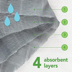 Green Sprouts muslin burp cloths in a generously sized sheet