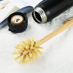 GREENTH PRO Nature Bamboo Bottle Brush hanging ring enables quick drying and neat storage.