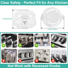 GRENFU universal-fit knob cover for most gas stoves enhances kitchen safety