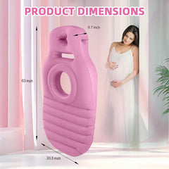 Grluvxo full-body airbed provides back and hip support during pregnancy rest.