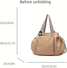 Grluvxo travel organizer shoulder tote mode shows easy transition for shopping and daily errands.