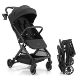 Gromast Compact Fold Stroller shows one-handed fold for quick transitions, ideal for busy days