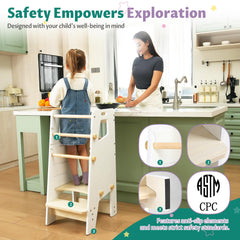 GroowingMind Toddler Tower seat removed for versatile high chair use