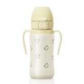 GROSMIMI bear-straw cup flip-top 10oz shows spill-free toddler hydration on the go