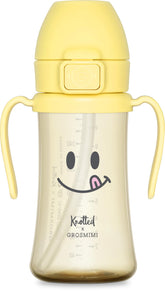 GROSMIMI Knotted flip-top lid close-up showing spill control for toddlers.