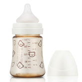 GROSMIMI PPSU baby bottle front view highlights BPA-free, odor-resistant material for clean feeds.