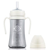 GROSMIMI spill-proof sippy cup white shows spill-free design for on-the-go babies