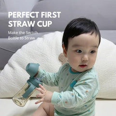 GROSMIMI Stage 2 straw supports toddler transition from bottle to cup.