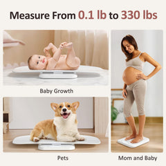 GROWNSY baby scale height measurement display supports growth tracking.