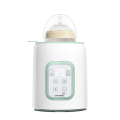 GROWNSY bottle warmer front view showing compact bedside design for night feeds