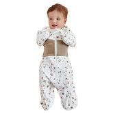 GROWNSY transitional swaddle starfish arms provides gentle arm support for longer, calmer sleep.