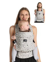 GROWNSY baby carrier with head support secures newborn comfort during cuddles.