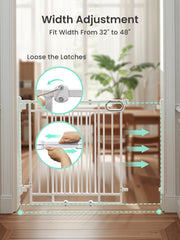 GROWNSY auto-close feature keeps the gate securely in place after passing.