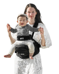 Grownsy baby hip carrier front view for comfy hugs and easy access
