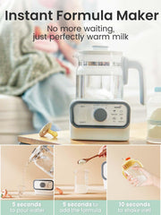 GROWNSY Baby Instant Warmer with LCD display for precise temperature at a glance