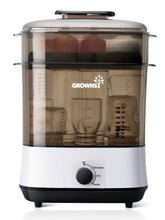 GROWNSY bottle sterilizer front view showing compact design.