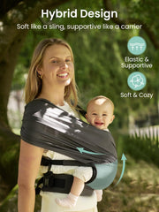 GROWNSY carrier with T-Webbing Zone offers extra waist and hip support