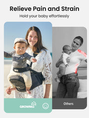 Grownsy detachable shoulder strap provides extra support during long carries