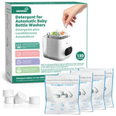 GROWNSY detergent tablets box front highlights 130-piece count for easy bottle cleaning.