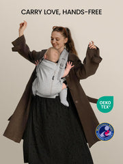 GROWNSY ergonomic M-shaped leg position for baby's comfort