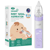 GROWNSY nasal aspirator setup showcases simple controls for quick, gentle baby nose cleaning.