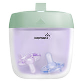 GROWNSY Pacifier Sanitizer Green front view safely cleans pacifiers on the go.