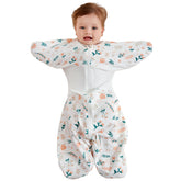 GROWNSY starfish-design swaddle secures arms for calmer nights.
