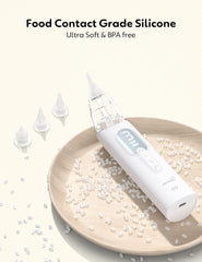 Growns y Upgrade Nasal Aspirator suction levels illustrate adjustable power for sensitive noses.