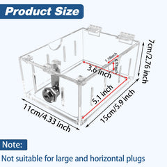 groword outlet protector box installation shows easy no-switch removal setup for quick safety updates.