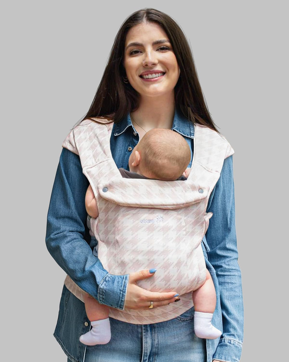 GROWNSY baby carrier quick-buckle ease for on-the-go comforting carries