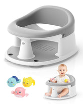 GrowthFun baby bath seat open design demonstrates easy entry for infants