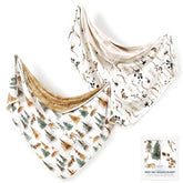 GRSSDER baby blanket deer beige shows soft stretchy fabric for snug swaddling.