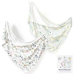 GRSSDER leaves-daisy swaddle blanket soothes baby during naptime.