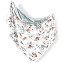 GRSSDER baby blanket soft jersey-knit for gentle skin touch and cuddles