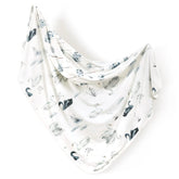 GRSSDER baby blanket in soft jersey knit offers plush texture and skin comfort.