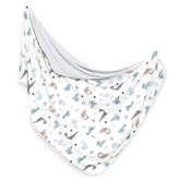 GRSSDER baby blanket in plush jersey knit offers gentle skin contact and breathability.