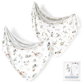 GRSSDER baby blanket swaddle with dinosaurs closeup for cozy naps
