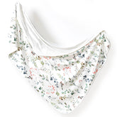 GRSSDER watercolor leaves blanket front view delivering cozy baby comfort.
