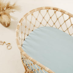 GRSSDER universal-fit bassinet sheet for oval and round shapes.