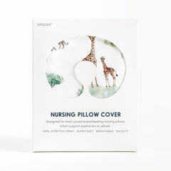 GRSSDER Savannah floral-pattern pillow cover adds stylish nursery appeal