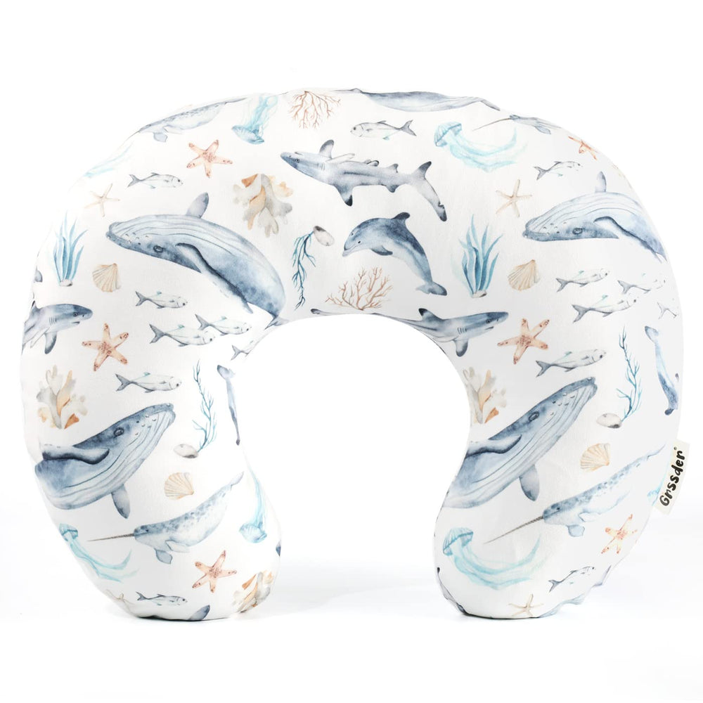 GRSSDER nursing pillow cover with soft texture for a cozy nursing experience.