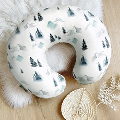 GRSSDER stretchy-fit securely fits curved nursing pillows