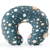 GRSSDER forest-pattern nursing pillow cover closeup showing vibrant print and cozy texture for nursing