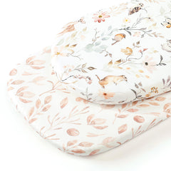 GRSSDER two-pack bassinet sheets in cute animals print for cozy nurseries