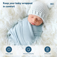 GRSSDER stretchy-jersey swaddle offers easy snug wraps for quick naps.