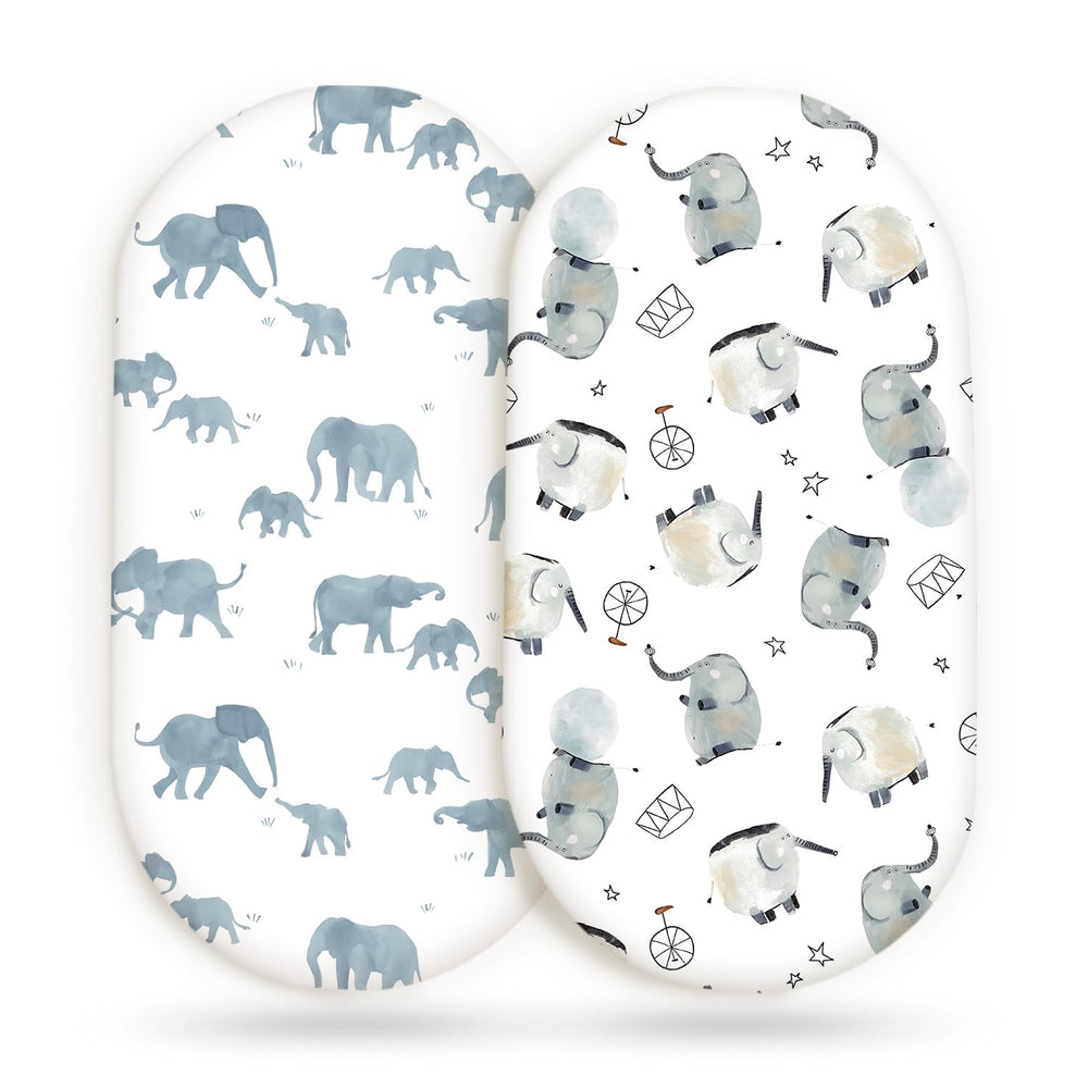 GRSSDER bassinet sheet with elastic bottom keeps sheets snug for peaceful naps.